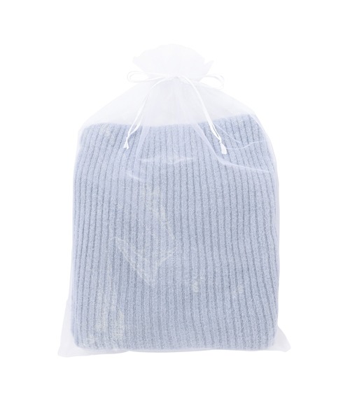 Francfranc(フランフラン)の「モイストフェザーニット ラメ ワンピース ブルー(ルームウェア/パジャマ・レディース・ブルー・FREE)」の8枚目の写真