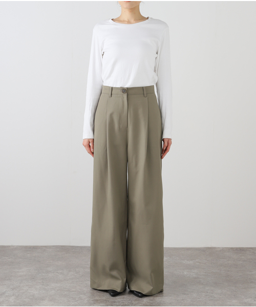 美品LUDLOW コサージュ付ブラウス Tentb SUSUMU/ススム】WOO WOOL 