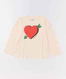 mini rodini / ハートロングTシャツ