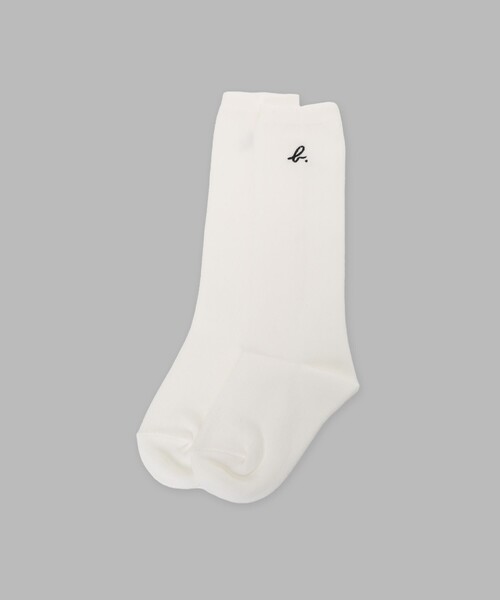 agnes b.（アニエスベー）の「キッズ B. ハイソックス（タイツ/ストッキング・キッズ・ホワイト・2/3/1）」の5枚目の写真