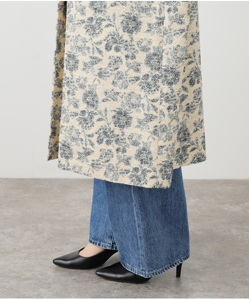【りなこ】IENA LA BOUCLE ボタニカルオーバースランコート IENA LA BOUCLE（イエナラブークル）の「IENA LA BOUCLE ボタニカル
