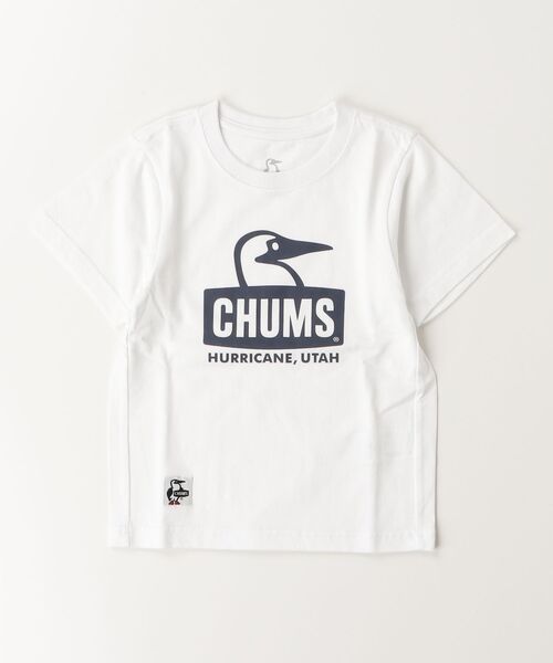 CHUMS(チャムス)の「【CHUMS】 Kids Booby Face T-Shirt キッズ ブービー フェイス ティーシャツ(Tシャツ/カットソー・キッズ・ピンク/ホワイト/グレー系その他/クリーム/パープル/ベージュ/ミント/ネイビー/グリーン/グレイッシュベージュ/ホワイト×ブラック/グリーン系その他/ホワイト系その他/ブルー・MEDIUM/X-LARGE/LARGE)」の4枚目の写真