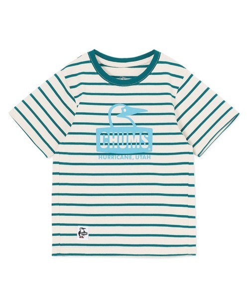 CHUMS（チャムス）の「【CHUMS】 Kids Booby Face T-Shirt キッズ ブービー フェイス ティーシャツ（Tシャツ/カットソー・キッズ・ピンク/ホワイト/グレー系その他/クリーム/パープル/ベージュ/ミント/ネイビー/グリーン・MEDIUM/X-LARGE/LARGE）」の5枚目の写真