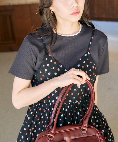 新品　ピンク　半袖ラブリーチューニング　☆プリーツプリーズ では✖️ FREAK'S STORE/接触冷感/UV リネンタッチ ショートスリーブ