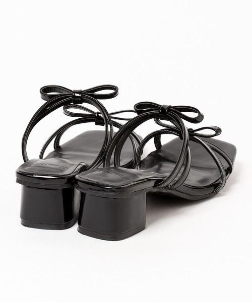 Heather（ヘザー）の「Wリボンヒールサンダル　321989（サンダル・レディース・ブラック/シルバー/アイボリー・M/L）」の13枚目の写真