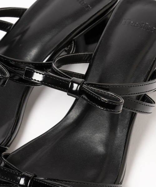 Heather（ヘザー）の「Wリボンヒールサンダル　321989（サンダル・レディース・ブラック/シルバー/アイボリー・M/L）」の19枚目の写真