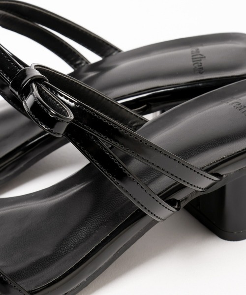 Heather（ヘザー）の「Wリボンヒールサンダル　321989（サンダル・レディース・ブラック/シルバー/アイボリー・M/L）」の20枚目の写真