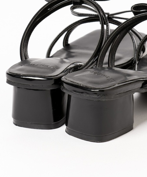 Heather（ヘザー）の「Wリボンヒールサンダル　321989（サンダル・レディース・ブラック/シルバー/アイボリー・M/L）」の22枚目の写真