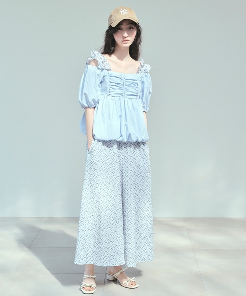 Heather（ヘザー）の「Wリボンヒールサンダル　321989（サンダル・レディース・ブラック/シルバー/アイボリー・M/L）」の4枚目の写真