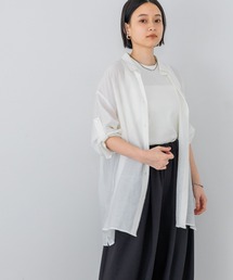 ブラウス シャツ 「イチオシ」ロールアップオーバーブラウス レディース CAST: ブラウス シャツ 「イチオシ」ロールアップオーバー