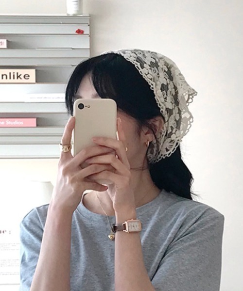 SHEENA(シーナ)の「フラワーレースバブーシュカ(その他ヘアアクセサリー・レディース・ホワイト・FREE)」の17枚目の写真