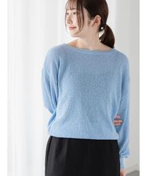 Te chichi TERRASSE | ブークレボートネックニット《2025spring catalog item》(ニット/セーター)