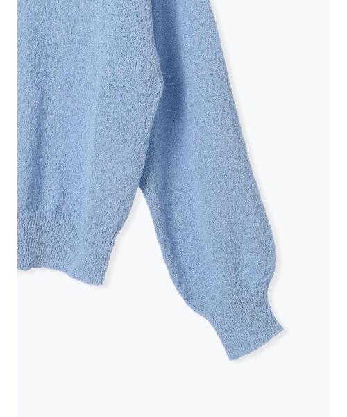 Te chichi TERRASSE(テチチテラス)の「ブークレボートネックニット《2025spring catalog item》(ニット/セーター・レディース・グレー/オフホワイト/ブルー・F)」の11枚目の写真