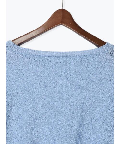 Te chichi TERRASSE(テチチテラス)の「ブークレボートネックニット《2025spring catalog item》(ニット/セーター・レディース・グレー/オフホワイト/ブルー・F)」の13枚目の写真