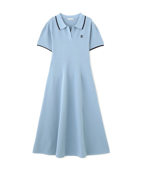 JILL by JILL STUART（ジルバイジルスチュアート）の「◇半袖ポロシャツワンピース（ワンピース・レディース・ブルー/ホワイト系その他/ネイビー・FREE）」の4枚目の写真