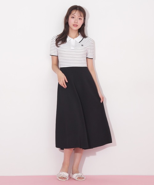 JILL by JILL STUART（ジルバイジルスチュアート）の「◇半袖ポロシャツワンピース（ワンピース・レディース・ブルー/ホワイト系その他/ネイビー・FREE）」の14枚目の写真