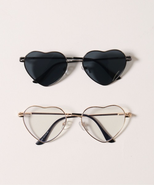WEGO(ウィゴー)の「メタルフレームハートサングラス(サングラス・レディース・ブラック/ホワイト・FREE)」の9枚目の写真