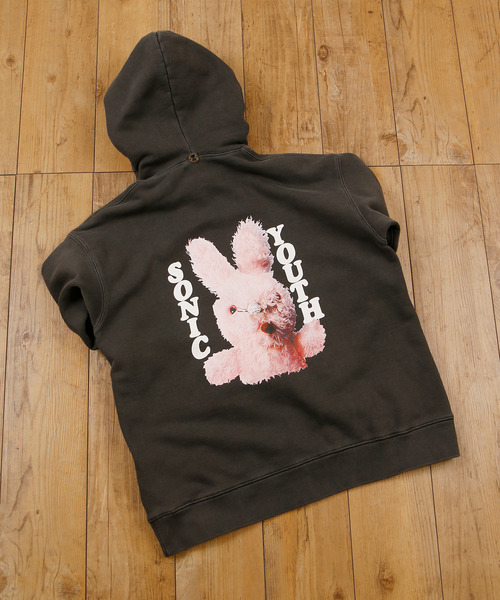 Insonnia PROJECTS(インソニアプロジェクト)の「Insonnia Projects インソニアプロジェクツ / MK BUNNY HOODIE ソニックユースエムケーバニーパーカー バックプリントビッグシルエットフーディー / IP-SY-025(パーカー・メンズ・ホワイト/ブラック・1/2/3)」の12枚目の写真
