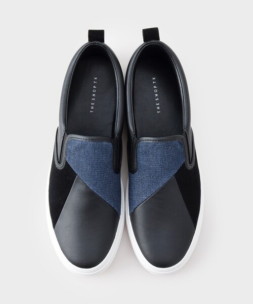THE SHOP TK （ザ ショップ ティーケー ）の「パネル切替スリッポン（その他シューズ・メンズ・ホワイト系7/ブラック系4/ネイビー系4・55/65/75）」の3枚目の写真