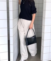 LAC-VERT | スクエアフェイクレザーハンドバッグ(ハンドバッグ)