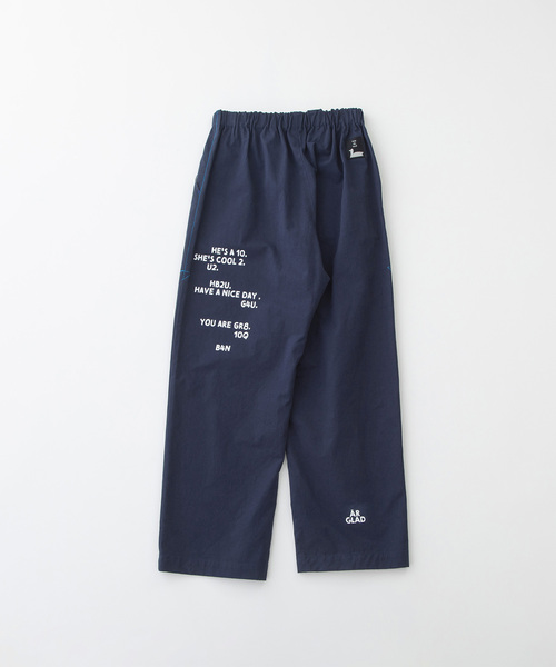 nop de nod(ノップドゥノッド)の「ロゴプリントチノパンツ(チノパンツ・レディース・ネイビー/カーキ/ベージュ・M)」の16枚目の写真