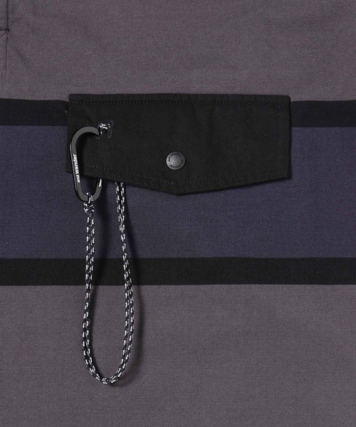 and wander（アンドワンダー）の「TECH RUGBY SHIRT｜テックラグビーシャツ UNISEX（シャツ/ブラウス・メンズ・イエロー/チャコール・XL/M/XXL/L/S/XS）」の12枚目の写真