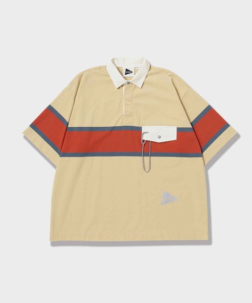 and wander（アンドワンダー）の「TECH RUGBY SHIRT｜テックラグビーシャツ UNISEX（シャツ/ブラウス・メンズ・イエロー/チャコール・XL/M/XXL/L/S/XS）」の17枚目の写真