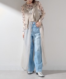 【MAISON BREEZE reveur】タクティカルベストオーガンジーワンピース trc