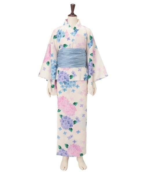 新品タグ付き　Lovetoxic HIBIYA-KADAN 紫陽花2WAY浴衣 初コラボ！】【HIBIYA-KADAN】【綿100％】紫陽花2WAY浴衣