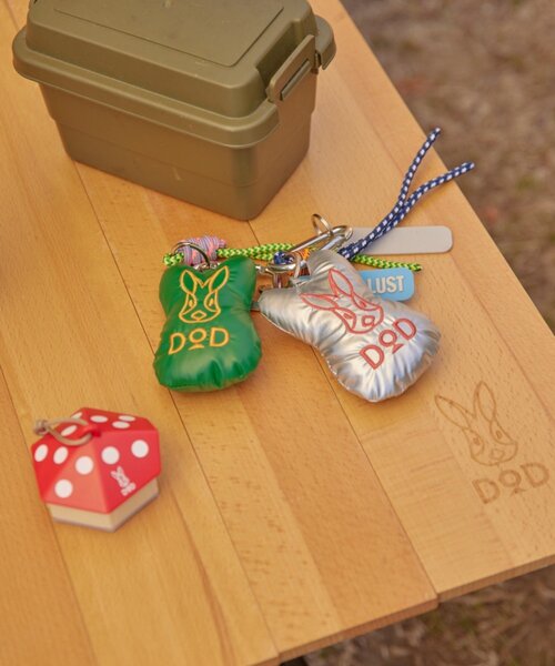DOD（ディーオーディー）の「【DOD別注】ドキドキにぎりもち（キーホルダー・レディース・グリーン/シルバー・ONE SIZE）」の10枚目の写真