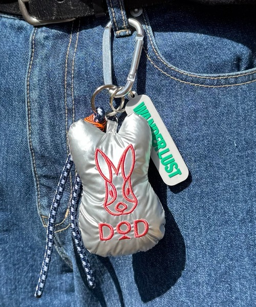 DOD（ディーオーディー）の「【DOD別注】ドキドキにぎりもち（キーホルダー・レディース・グリーン/シルバー・ONE SIZE）」の2枚目の写真