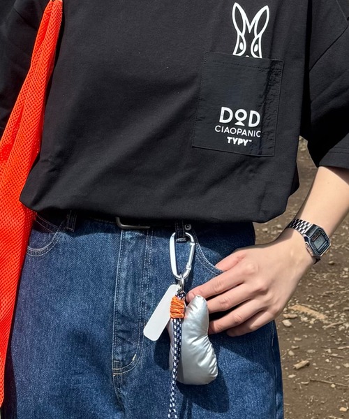 DOD（ディーオーディー）の「【DOD別注】ドキドキにぎりもち（キーホルダー・レディース・グリーン/シルバー・ONE SIZE）」の3枚目の写真