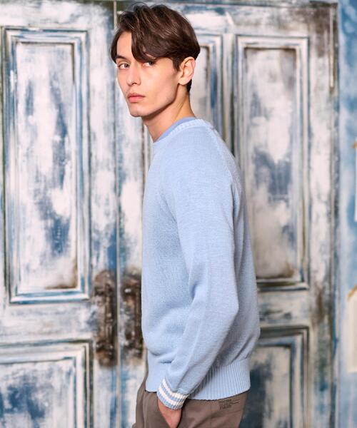 DRESSTERIOR（ドレステリア）の「ペーパーコットン ドライニット（ニット/セーター・メンズ・ブラック/サックスブルー/グレー・90/91/92/94）」の22枚目の写真