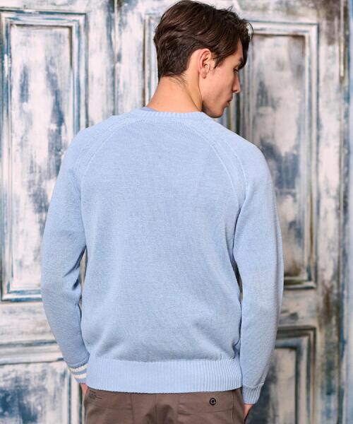 DRESSTERIOR（ドレステリア）の「ペーパーコットン ドライニット（ニット/セーター・メンズ・ブラック/サックスブルー/グレー・90/91/92/94）」の20枚目の写真