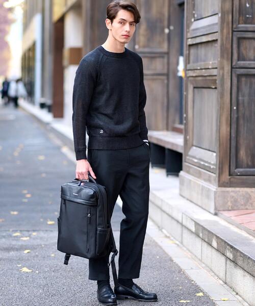 DRESSTERIOR（ドレステリア）の「ペーパーコットン ドライニット（ニット/セーター・メンズ・ブラック/サックスブルー/グレー・90/91/92/94）」の16枚目の写真