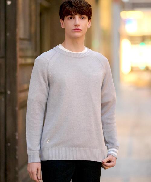 DRESSTERIOR（ドレステリア）の「ペーパーコットン ドライニット（ニット/セーター・メンズ・ブラック/サックスブルー/グレー・90/91/92/94）」の4枚目の写真