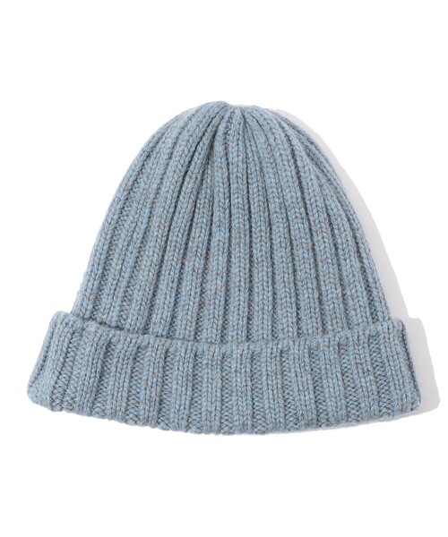 KIJIMA TAKAYUKI(キジマ タカユキ)の「KIJIMA TAKAYUKI WATCH CAP(ニットキャップ/ビーニー・メンズ・ライトブルー/ブラック・FREE)」の3枚目の写真