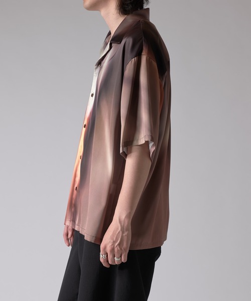 Lui's（ルイス）の「ニュアンスプリントシャツ（シャツ/ブラウス・メンズ・オフホワイト/ダークブラウン・S/M）」の10枚目の写真