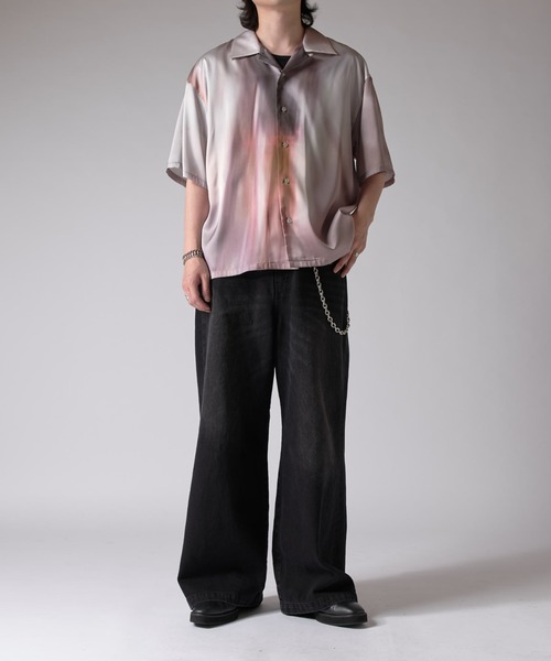 Lui's（ルイス）の「ニュアンスプリントシャツ（シャツ/ブラウス・メンズ・オフホワイト/ダークブラウン・S/M）」の6枚目の写真