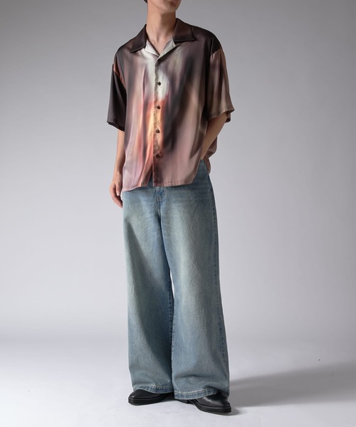 Lui's（ルイス）の「ニュアンスプリントシャツ（シャツ/ブラウス・メンズ・オフホワイト/ダークブラウン・S/M）」の12枚目の写真