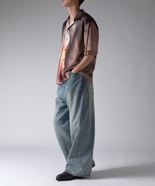 Lui's（ルイス）の「ニュアンスプリントシャツ（シャツ/ブラウス・メンズ・オフホワイト/ダークブラウン・S/M）」の13枚目の写真