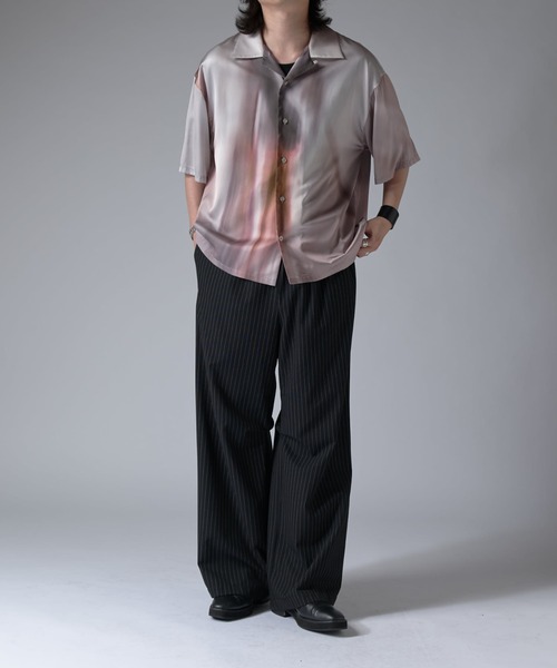 Lui's（ルイス）の「ニュアンスプリントシャツ（シャツ/ブラウス・メンズ・オフホワイト/ダークブラウン・S/M）」の21枚目の写真