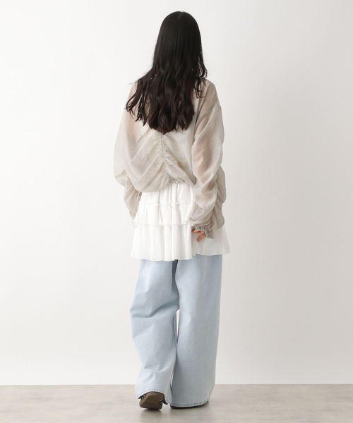 Heather（ヘザー）の「シャーリングシアーブルゾン　452626（ブルゾン・レディース・アイボリー/グレー/ブラック・FREE）」の4枚目の写真