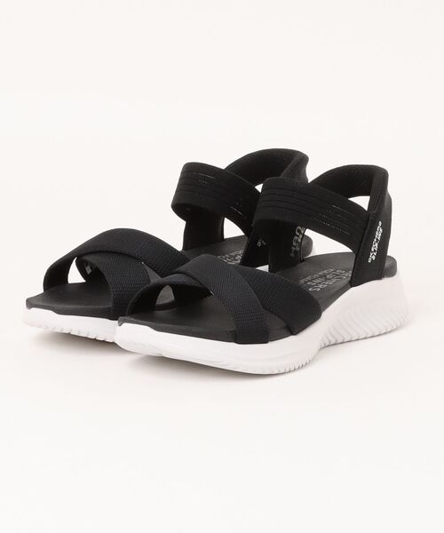 SKECHERS(スケッチャーズ)の「【SKECHERS】ハンズフリー スリップインズ SPORT COMFORT SNDL(サンダル・レディース・ダークグレー/ブラック/ブラック系その他/ホワイト系その他・24.0cm/25.0cm/23.0cm)」の1枚目の写真