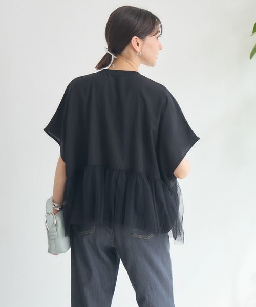 KATHARINE ROSS（キャサリンロス）の「【Pillini/ピリーニ】チュールシアーブルゾン（ブルゾン・レディース・ブラック/アイボリー・MEDIUM）」の8枚目の写真