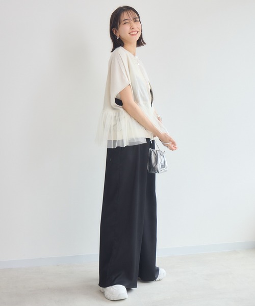 KATHARINE ROSS（キャサリンロス）の「【Pillini/ピリーニ】チュールシアーブルゾン（ブルゾン・レディース・ブラック/アイボリー・MEDIUM）」の10枚目の写真