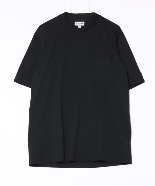 LACOSTE(ラコステ)の「《LACOSTE》速乾ストレッチポケットTシャツ(Tシャツ/カットソー・メンズ・ブラック/ブルー/ホワイト・5/3/4/6)」の1枚目の写真