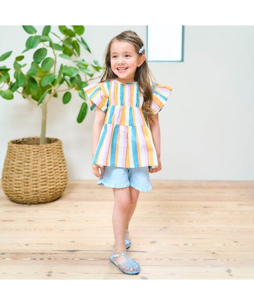 apres les cours(アプレレクール)の「ハートモチーフヘアクリップセット(バレッタ/ヘアクリップ・キッズ・アイボリー/ブルー・FREE)」の3枚目の写真