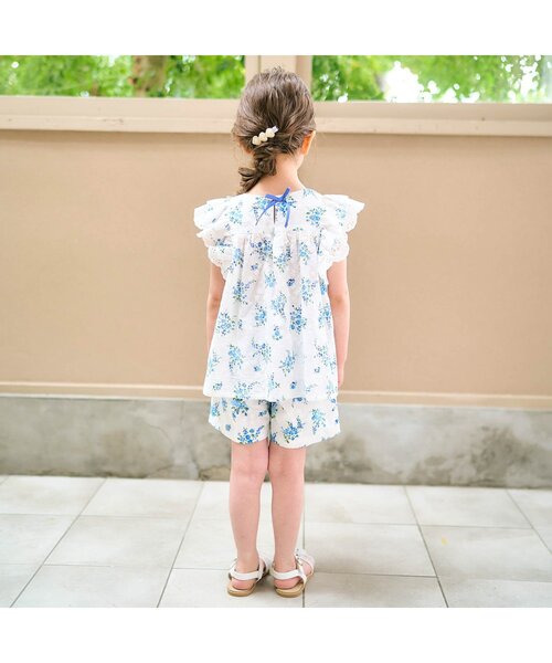 apres les cours(アプレレクール)の「ハートモチーフヘアクリップセット(バレッタ/ヘアクリップ・キッズ・アイボリー/ブルー・FREE)」の7枚目の写真