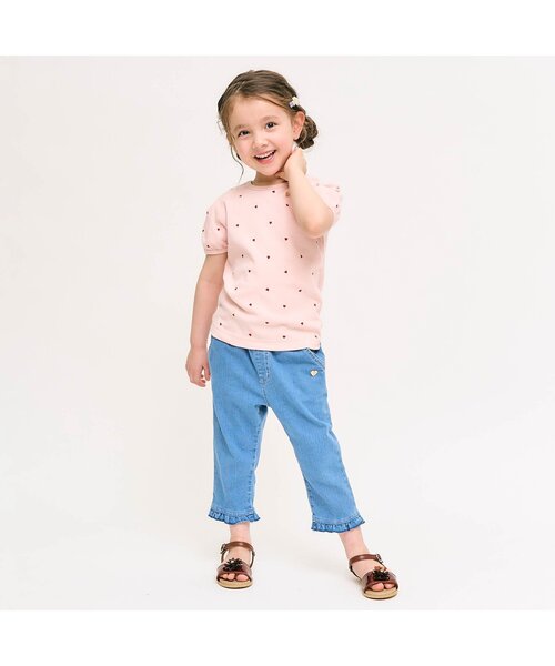 apres les cours(アプレレクール)の「ハートモチーフヘアクリップセット(バレッタ/ヘアクリップ・キッズ・アイボリー/ブルー・FREE)」の10枚目の写真